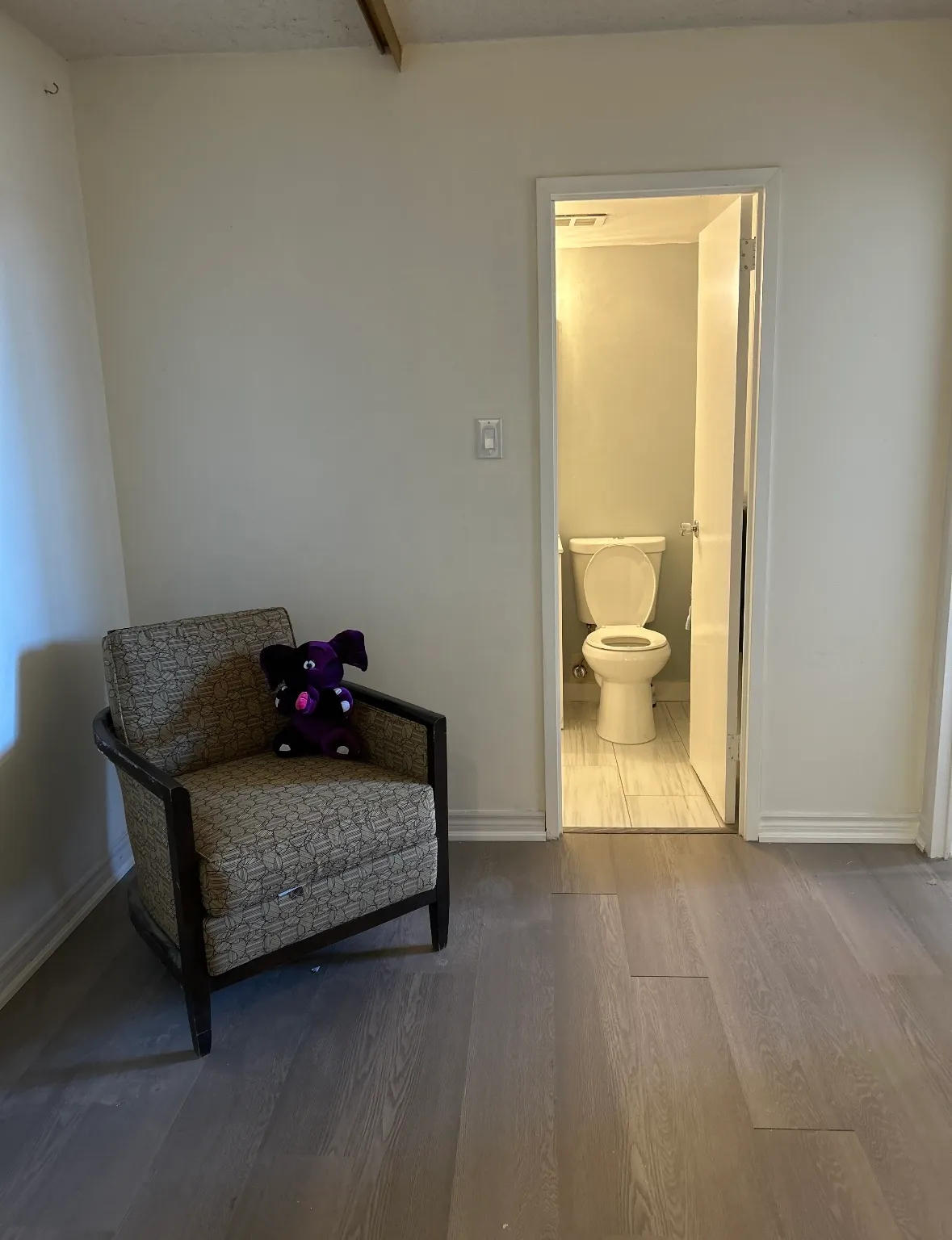 Photo of entrance to bathroom